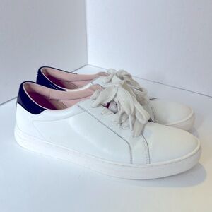 Kate Spade White Women's Sneakers Size 9.5 Lace Up White Leather Low Top